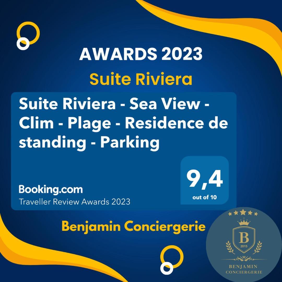Suite Riviera - Sea View - Clim - 50M Plage - Residence De Standing - Spacieux 180 M2 - Parking Cannes Exterior foto